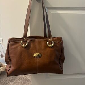 Brown Leather Tote Bag
